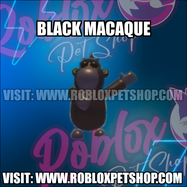 Black Macaque NO POTION Adopt Me