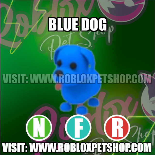 Blue Dog NEON FLY RIDE Adopt Me