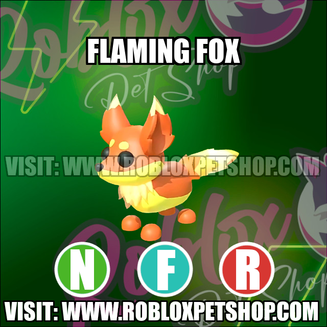 Flaming Fox NEON FLY RIDE Adopt Me