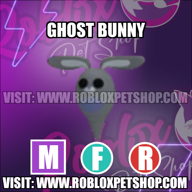Ghost Bunny MEGA FLY RIDE Adopt Me