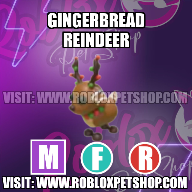 Gingerbread Reindeer MEGA FLY RIDE Adopt Me