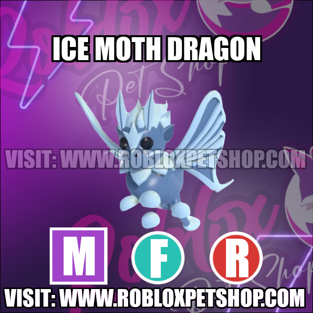 Ice Moth Dragon MEGA FLY RIDE Adopt Me