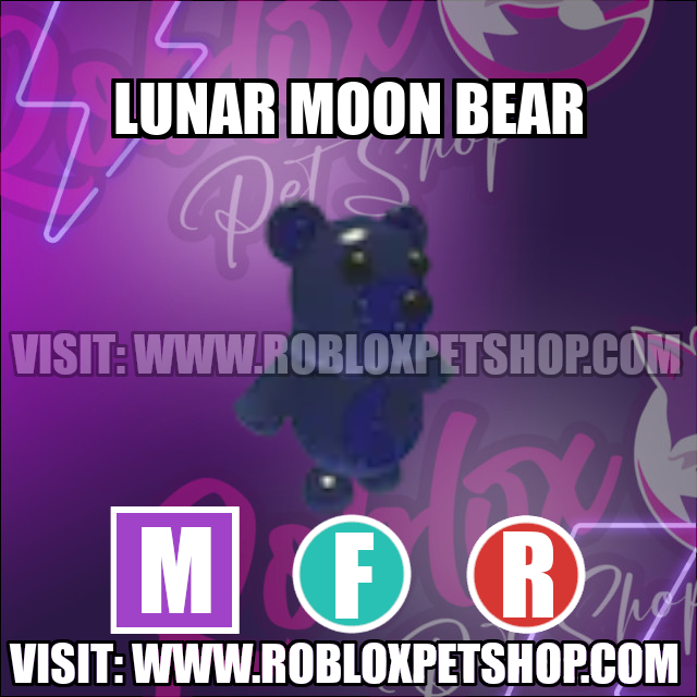 Lunar Moon Bear MEGA FLY RIDE Adopt Me