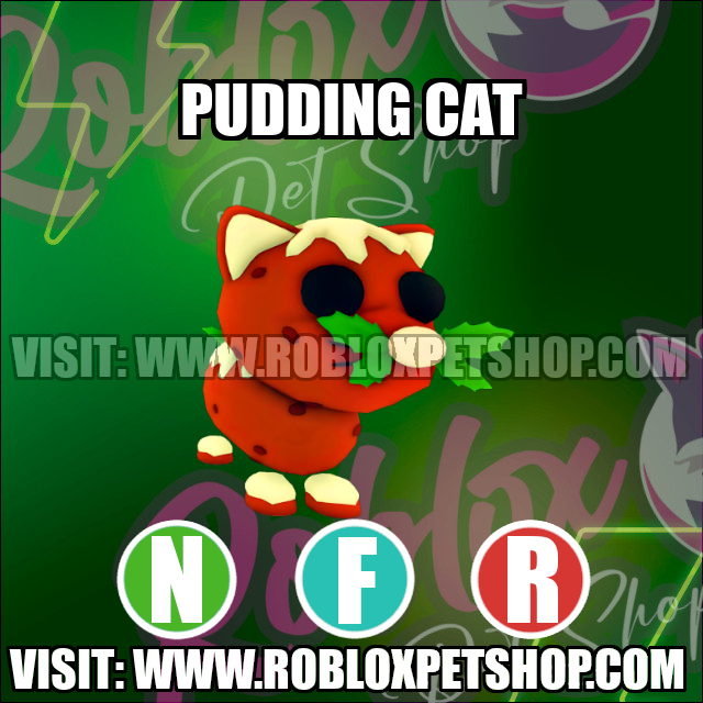 Pudding Cat NEON FLY RIDE Adopt Me
