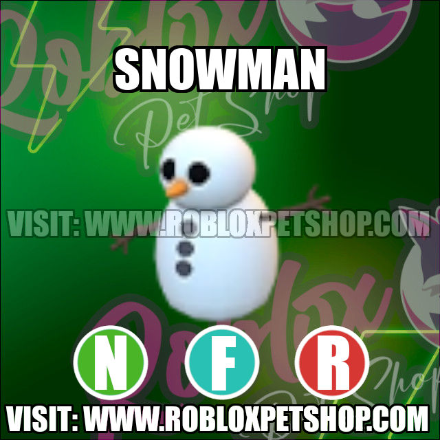 Snowman NEON FLY RIDE Adopt Me