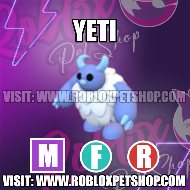 Yeti MEGA FLY RIDE Adopt Me