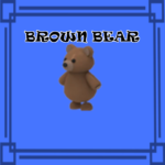 Brown Bear NORMAL NO POTION Adopt Me