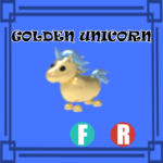 Golden Unicorn NORMAL FLY RIDE Adopt Me