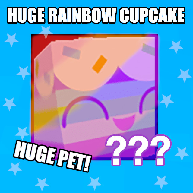Huge Rainbow Cupcake Pet Simulator X