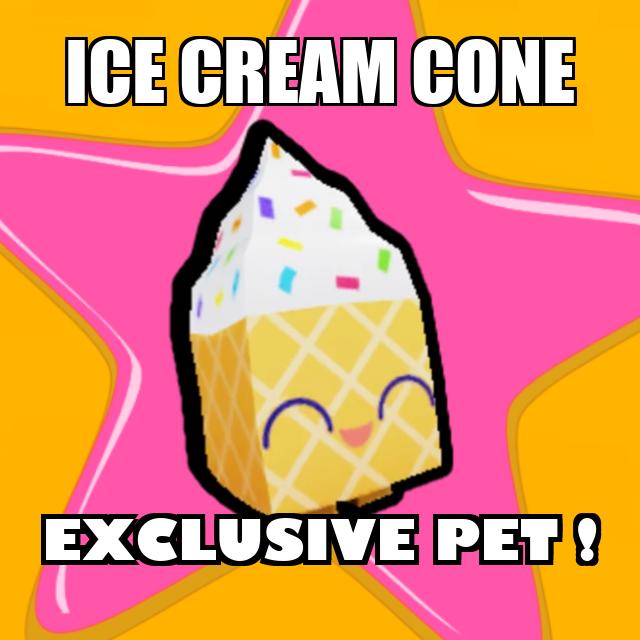 Ice Cream Cone Exclusive Pet Simulator X