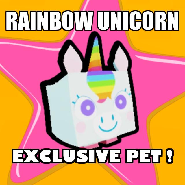 Rainbow Unicorn Exclusive Pet Simulator X