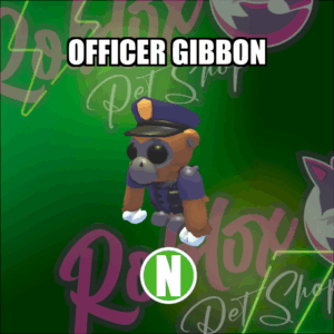 Officer Gibbon NEON Adopt Me